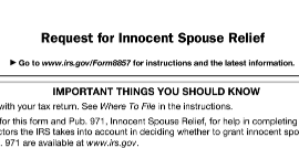 Tucson Innocent Spouse Relief